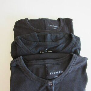 Lot of 3 Everlane Black Pullover Tops Size M
